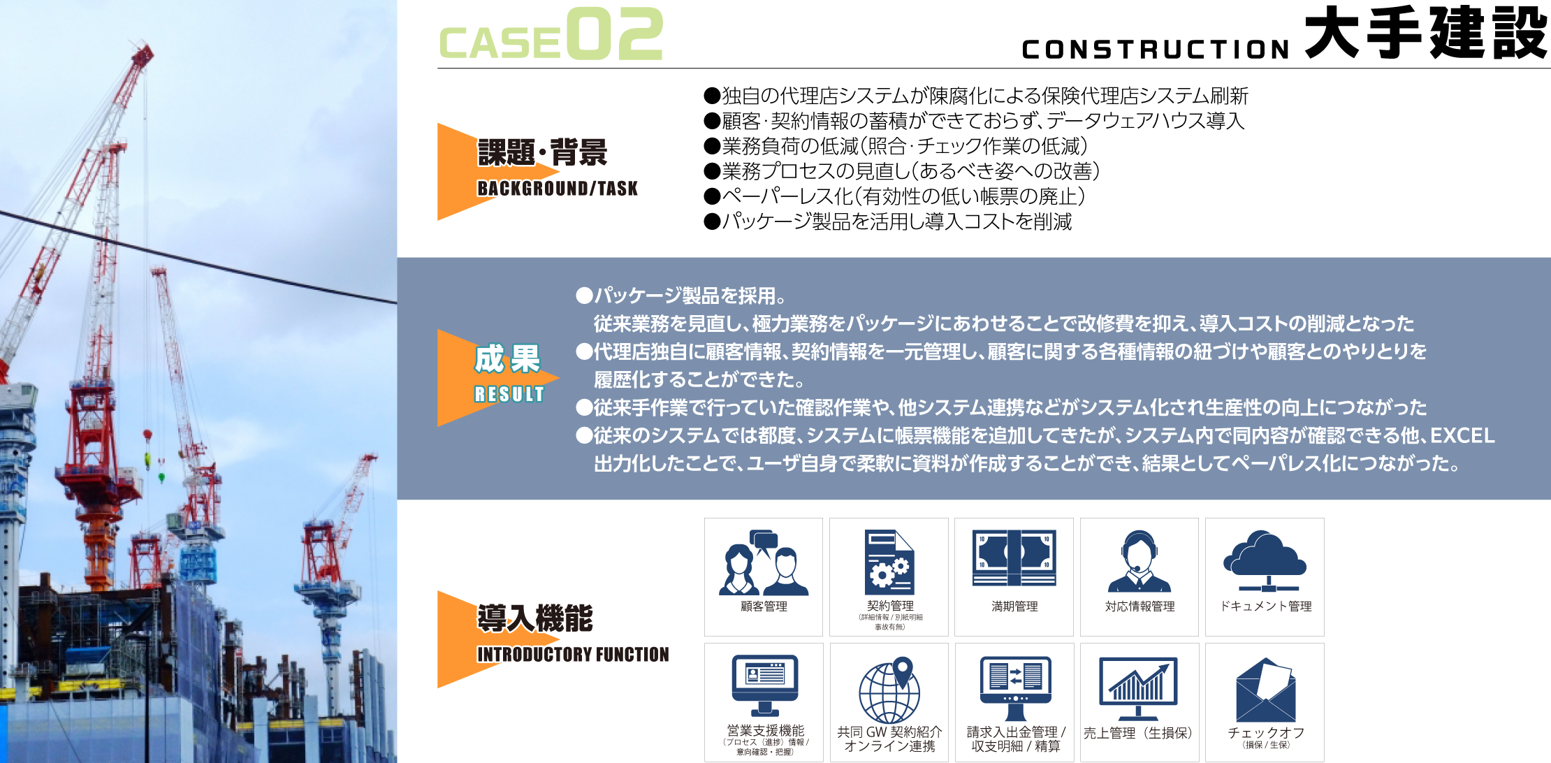 大手建設の導入事例